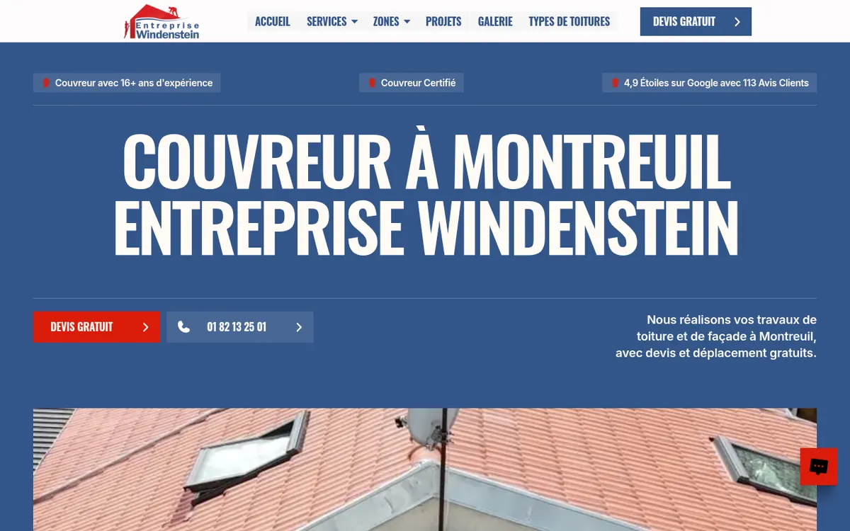 Capture d’écran du site de Entreprise Windenstein